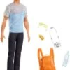 Barbie Ken Reise Puppe (blond) Mit Zubehör, Anziehpuppe, Modepuppe, Barbie Urlaub
