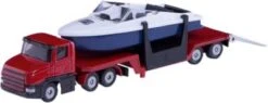 SIKU 1613 Tieflader Mit Boot