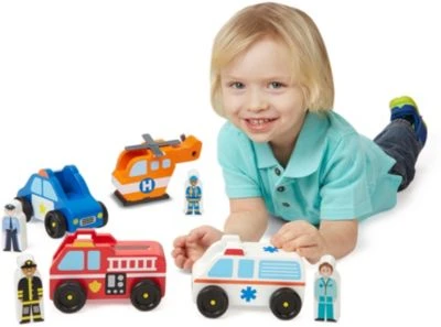 Melissa & Doug Rettungsfahrzeuge aus Holz Melissa & Doug Rettungsfahrzeuge Aus Holz -Spielzeugladen 11154483 05