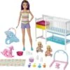 Barbie Skipper Babysitter Puppe (brünett), Kinderzimmer-Spielset Mit Baby-Puppen -Spielzeugladen 11618056 01