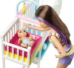 Barbie Skipper Babysitter Puppe (brünett), Kinderzimmer-Spielset Mit Baby-Puppen 4 Barbie Skipper Babysitter Puppe (brünett), Kinderzimmer-Spielset Mit Baby-Puppen -Spielzeugladen 11618056 03