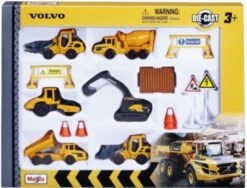 Maisto Volvo Baufahrzeuge 8cm "Play-Set" Mit 6 Fahrzeugen