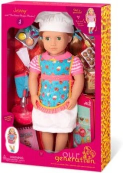 Our Generation Puppe Jenny - Bäckerin Mit Buch, 46 Cm -Spielzeugladen 16188605 05