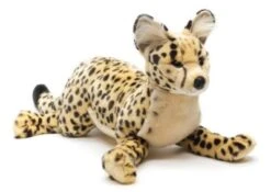 UNI-TOYS® Savannah-Katze, Liegend – 60 Cm (Länge) – Plüsch-Serval - Plüschtier Kuscheltiere