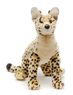 UNI-TOYS® Savannah-Katze, Liegend – 60 Cm (Länge) – Plüsch-Serval - Plüschtier Kuscheltiere -Spielzeugladen 19206808 03