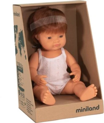 Miniland Babypuppe Junge, rothaarig, 38 cm Miniland Babypuppe Junge, Rothaarig, 38 Cm -Spielzeugladen 19778630 01
