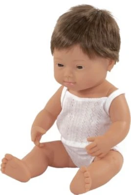 Miniland Babypuppe Junge, Down Syndrom, braunhaarig, 38 cm Miniland Babypuppe Junge, Down Syndrom, Braunhaarig, 38 Cm -Spielzeugladen 19778664 01