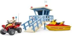 Bruder Bworld Set Life Guard Station Mit Quad + Personal -Spielzeugladen 20312589 04