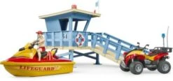 Bruder Bworld Set Life Guard Station Mit Quad + Personal -Spielzeugladen 20312589 05