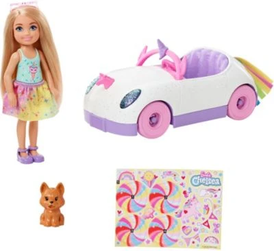 Barbie Chelsea Puppe Spiel-Set inkl. Auto, Regenbogen-Einhorn Barbie Chelsea Puppe Spiel-Set Inkl. Auto, Regenbogen-Einhorn -Spielzeugladen 20410879 01
