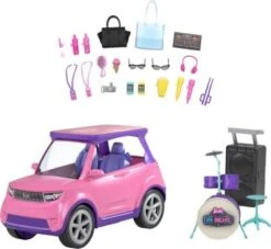 Barbie Big City Dreams SUV, Auto Inkl. Bühne Und Zubehör, Spielset