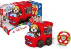 Mein Erstes RC Feuerwehrauto Ferngesteuert, Revellino Plüsch Fahrzeug Für Kinder Ab 2 Jahren, 23 Cm