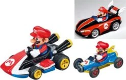 CARRERA Pull & Speed - Mario Kart "Mario" (Wii, MK8, Mach 8) Pull Back Auto Mit Rückziehmotor, 3er Pack