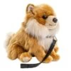 UNI-TOYS® Zwergspitz Mit Leine, Sitzend - 23 Cm (Höhe) - Plüsch-Hund, Spitz - Plüschtier Kuscheltiere -Spielzeugladen 21056896 01