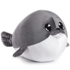 Corimori® Großes 60cm XXL Plüschtier "Bubbles" Die Robbe (grau) Kuscheltiere