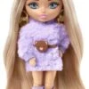 Barbie Extra Mini Puppe (Blonde Pigtails Purple Hoodie) -Spielzeugladen 22095939 01
