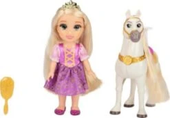 Disney Princess Petite Rapunzel & Maximus Abenteuerspielset, 15cm