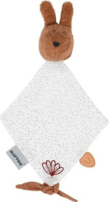Nattou SUSIE & BONNIE Mini-Kuscheltuch Bonnie Hase Rost