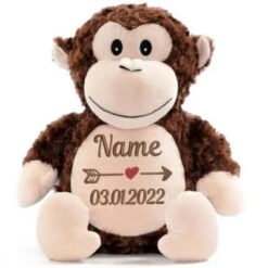 Elefantasie Kuscheltier Affe Personalisiert Bestickt