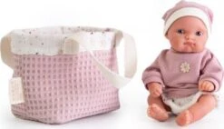 Spielzeugladen 48 JUAN ANTONIO Munecas Babypuppe Mufly Mit Kinderwagentasche, 21 Cm