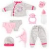 Deluxe Puppenkleidung Set 9-tlg. Grau/pink Von Bayer, 40-46 Cm -Spielzeugladen 25344388 01