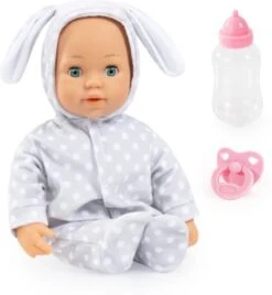 BAYER Anna First Words Baby 38 Cm, Grau