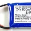 Absima 7.4V 800mAh LiPo Batterie -Spielzeugladen 28111778 01