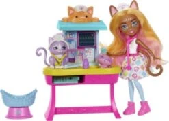 Enchantimals City Tails Main Street Dr. Carlin Cat & Washer & Hurdle -Spielzeugladen 28444814 02