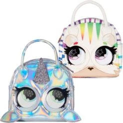 2er-Set Micro Purse Pets Mini-Tasche: Tiger & Narwal