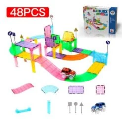 Decome Magnetfolie Transparente Farbige Magnetschienenblöcke