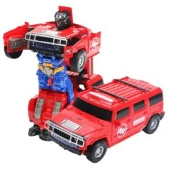 Syntek Verwandelndes Spielzeugauto Verwandelbares Spielzeugauto, Das Sich Auch Lenken Und Fahren Lässt