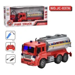 Debuy Elektrisches Feuerwehrauto Spielzeugauto Simulation Ferngesteuertes Auto Kinderspielzeugset