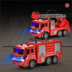 Debuy Elektrisches Feuerwehrauto Spielzeugauto Simulation Ferngesteuertes Auto Kinderspielzeugset -Spielzeugladen 30666381 05