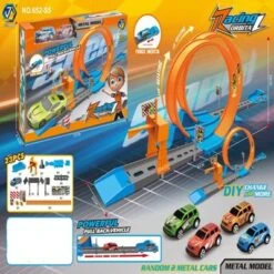 Brightake Metallkatapult-Rennspielzeugset Für Kinder (die Farbe Des Autos Ist Zufällig) Kinderspielzeugauto-Set (die Farbe Des Autos Ist Zufällig)