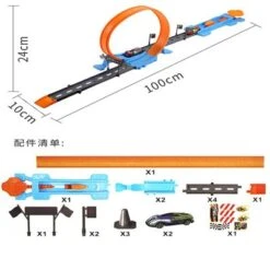 Enbaoxin Kinderspielzeug Kleine Autos Metall-Rennbahn Legierung(zufällige Farbe Des Autos) Kinder-Katapultbahn-Auto (zufällige Farbe Des Autos) -Spielzeugladen 30789734 05