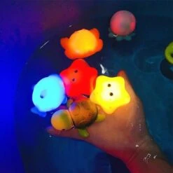 Syntek Vinyl-Spielzeug Für Babybadewannen Für Kinder Induktions-Leuchtnetz-Fischfischen-Kinder, Die Spielzeug Spielen -Spielzeugladen 30790693 04