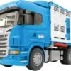 Bruder Scania R-Serie Tiertransporter-LKW+Rind